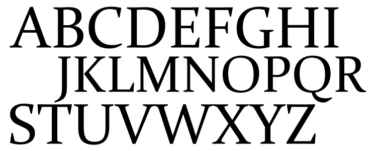 ラテン文字 A-Z の 大文字 と 小文字 を 並べた 図