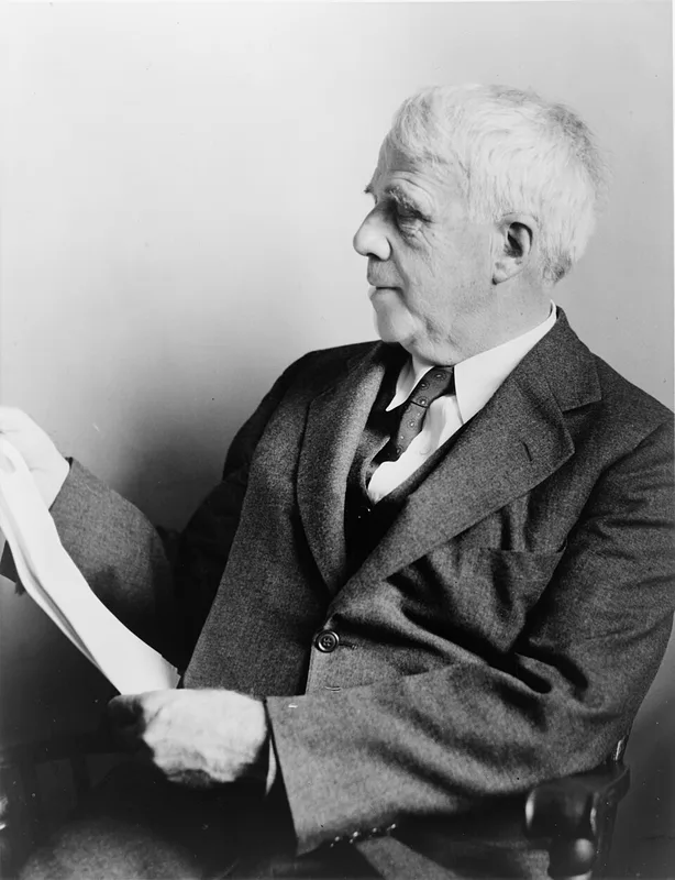 1941 年 Fred Palumbo 撮影 の 米 国 詩人 Robert Frost の 肖像 写真