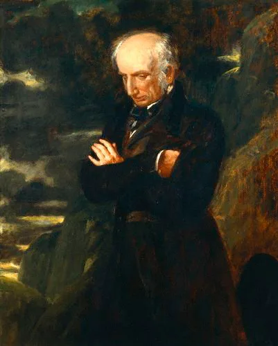 1842 年 Benjamin Robert Haydon 作、 William Wordsworth の 肖像 画