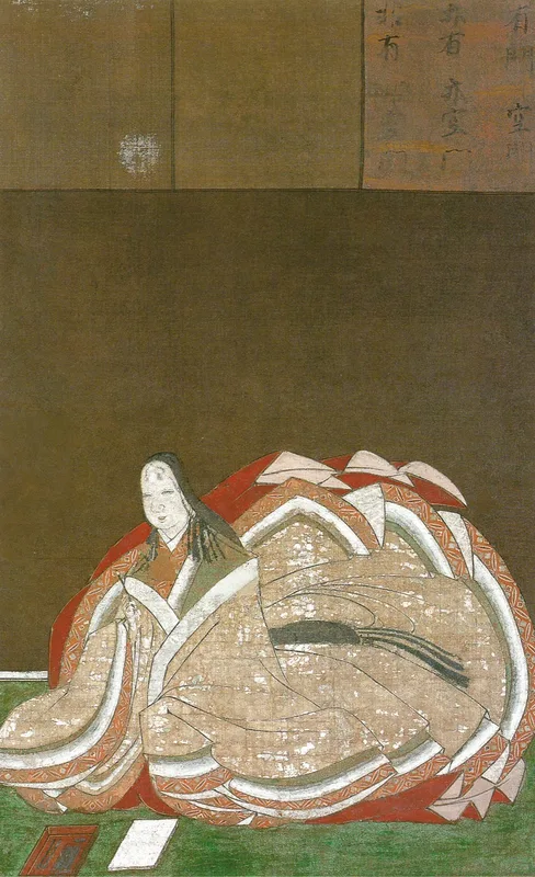 桃山時代 1573 年 に 狩野孝信 が 描いた 紫式部 の 肖像画