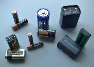 様々な大きさの乾電池