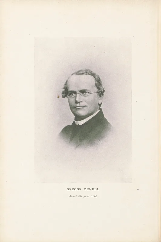 メンデルの肖像写真 (1862年)