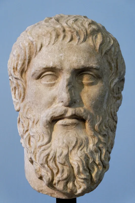 古代ギリシアの哲学者プラトンの大理石胸像