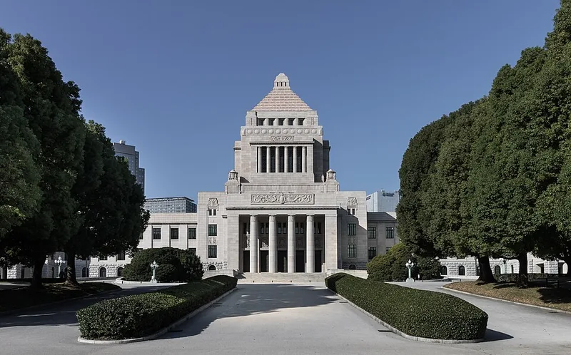 東京・永田町の国会議事堂の建物